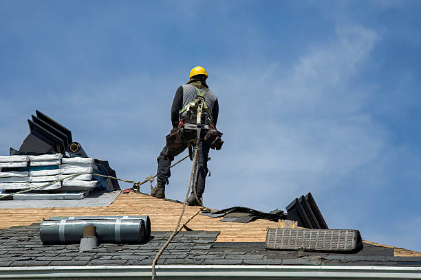 Professional Gutter Installation technician working in Sugarloaf, PA